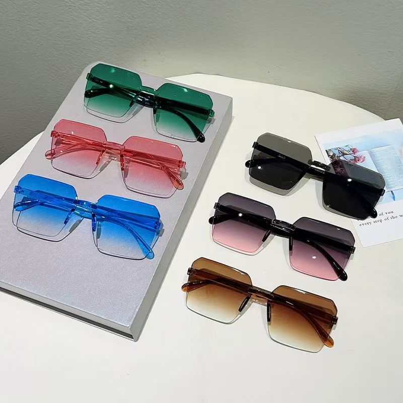Sunglasses Uv400 - New Vintage Frameworkless Sunglasses Fashion PC