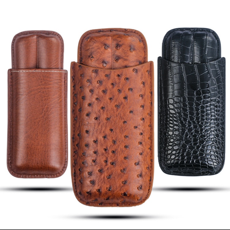 Premium Cigar Case - Portable Cigar Case Cigar Humidor Holds