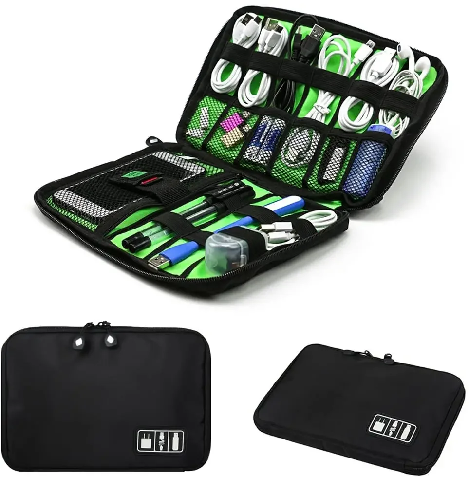 Travel Luggage Set - Cable Organizer Storage Bags System Kit