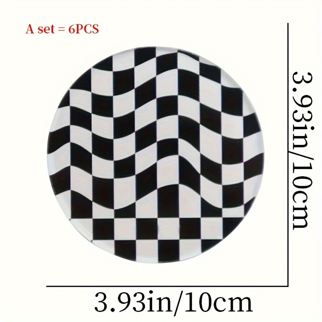 6 Pieces - Wooden Coasters, An - Marble Coaster Set ulasan dan harga