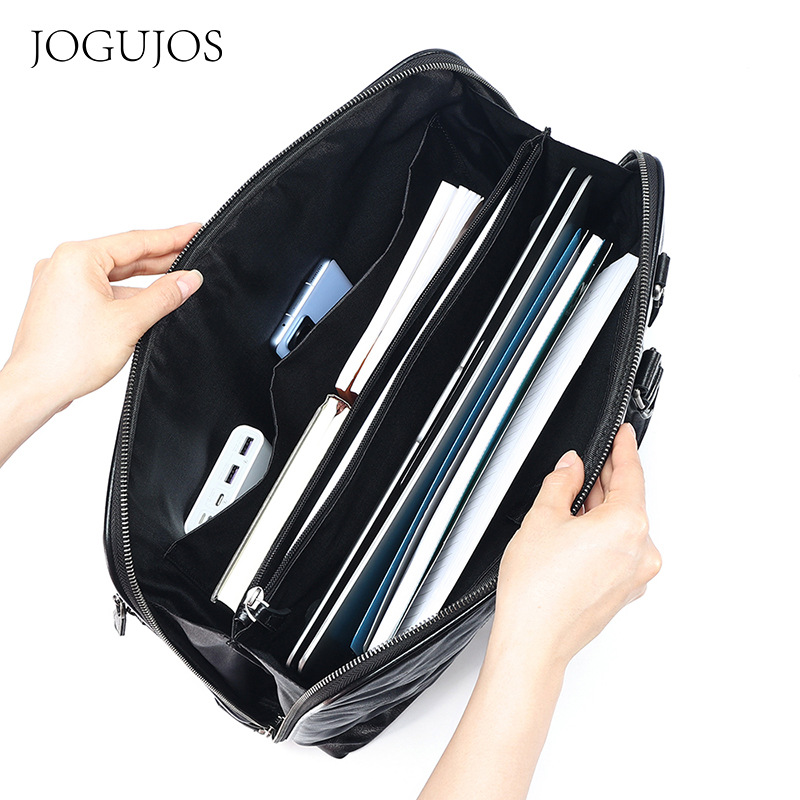 2025 New Genuine Leather Men's - Leather Briefcase ulasan dan harga