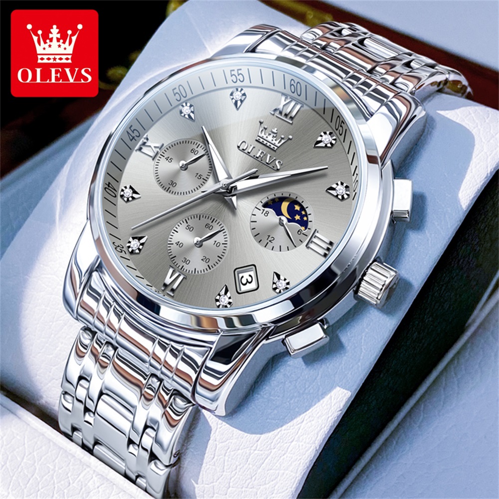 OLEVS 2858 Quartz Watch for Me - Luxury Watch Men ulasan dan harga