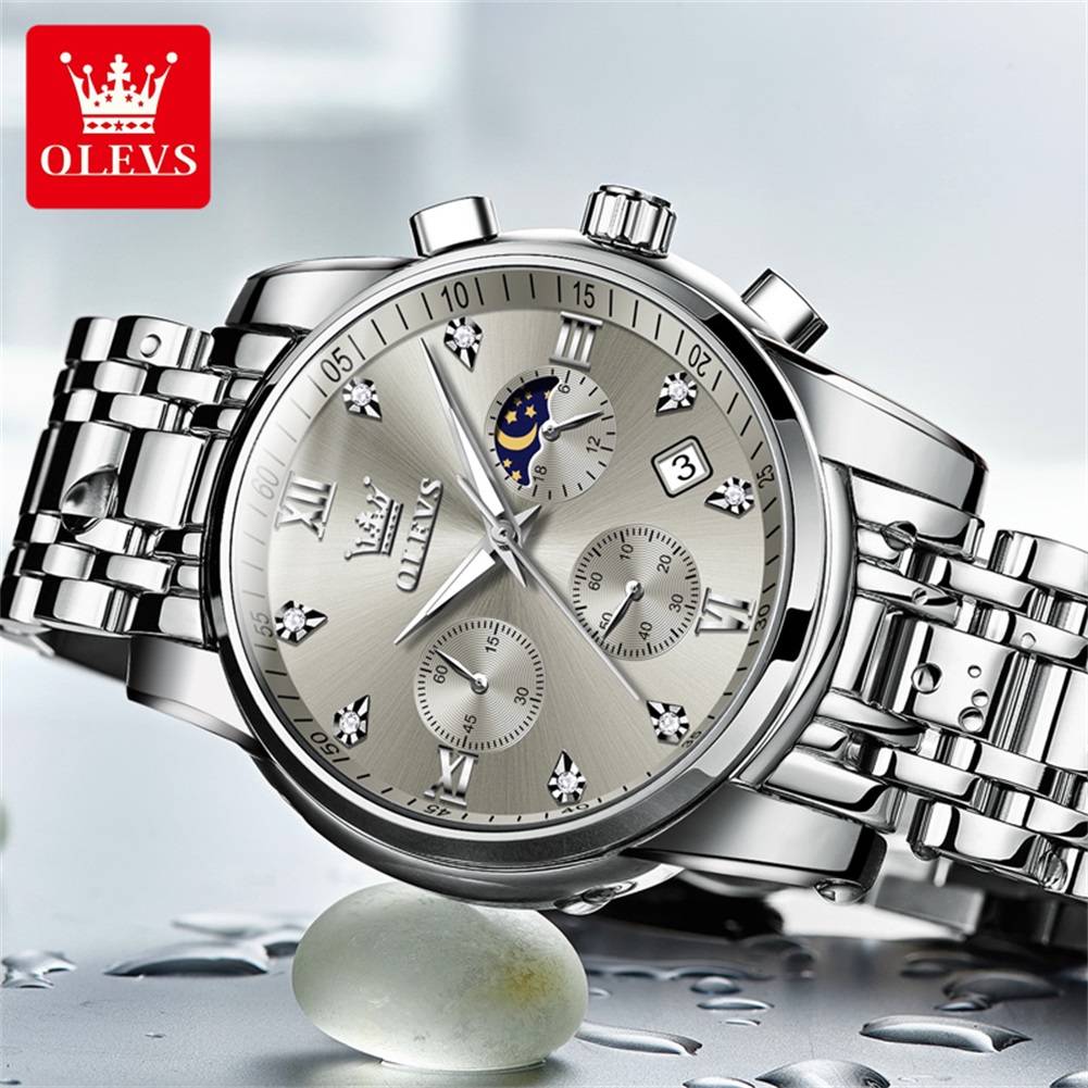 OLEVS 2858 Quartz Watch for Me - Luxury Watch Men ulasan dan harga