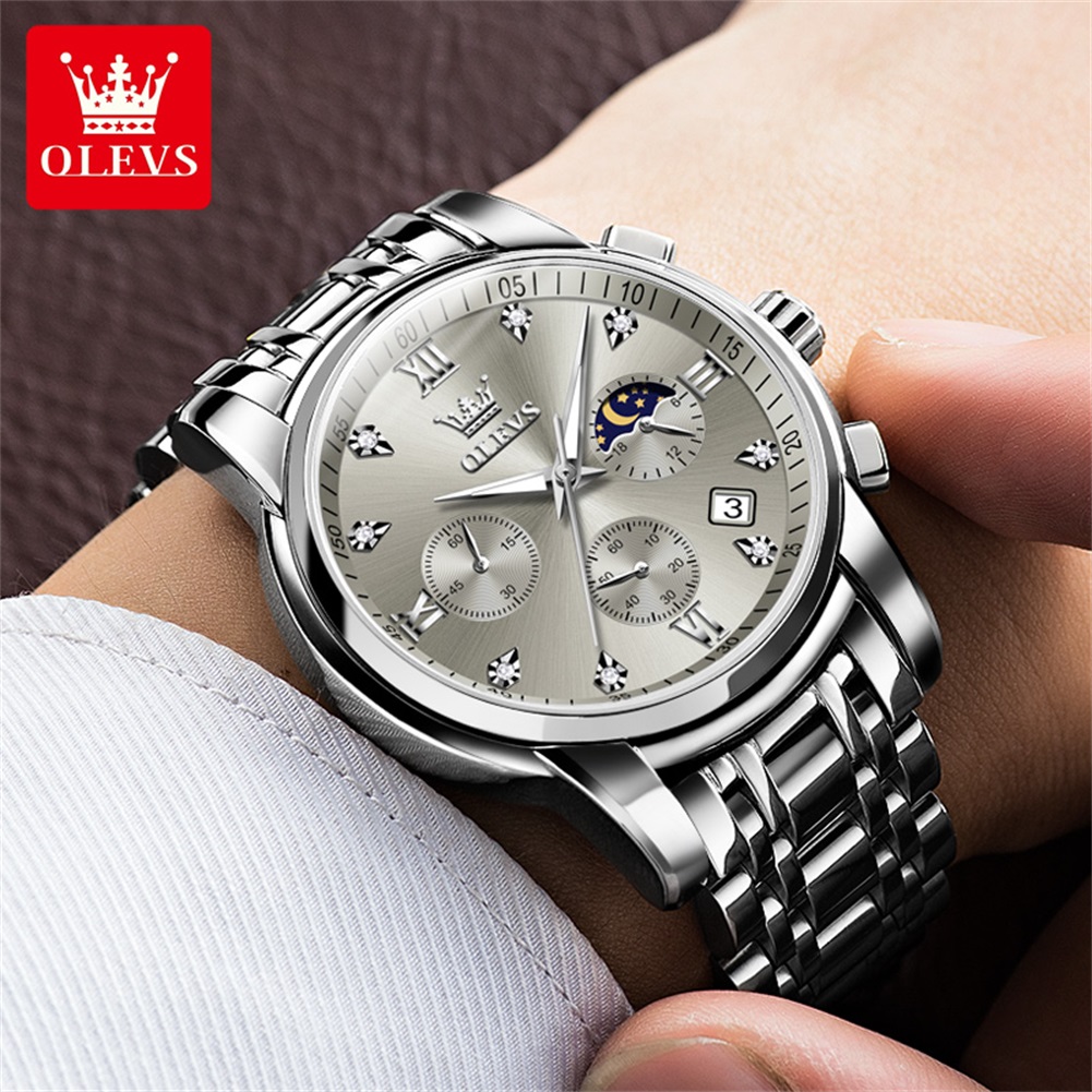 OLEVS 2858 Quartz Watch for Me - Luxury Watch Men ulasan dan harga