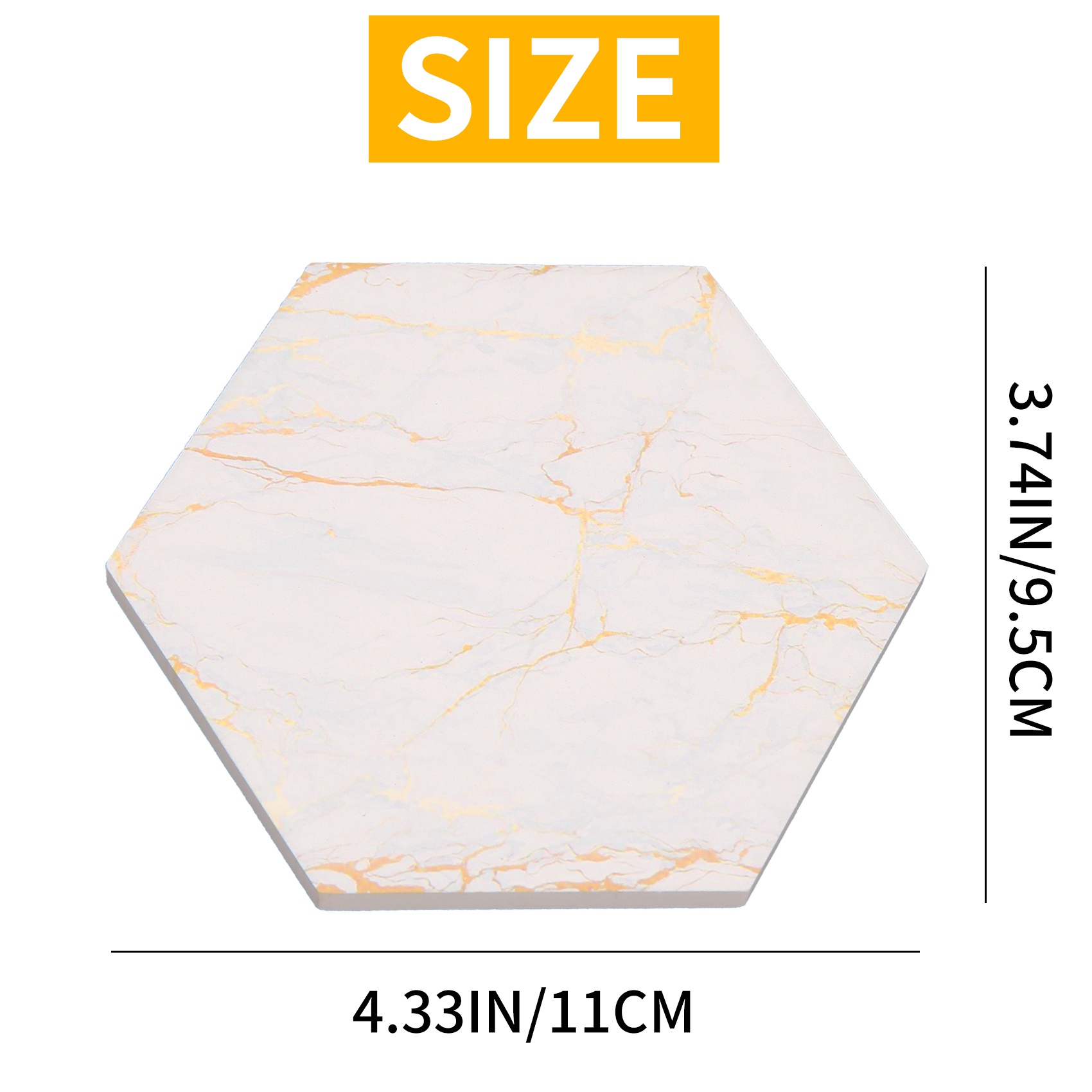 8 PC Coasters For Drinks Absor - Marble Coaster Set ulasan dan harga