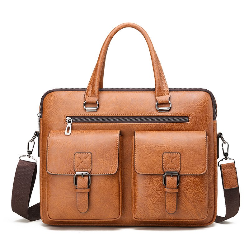 Luxury Brand Man Business Brie - Leather Briefcase ulasan dan harga