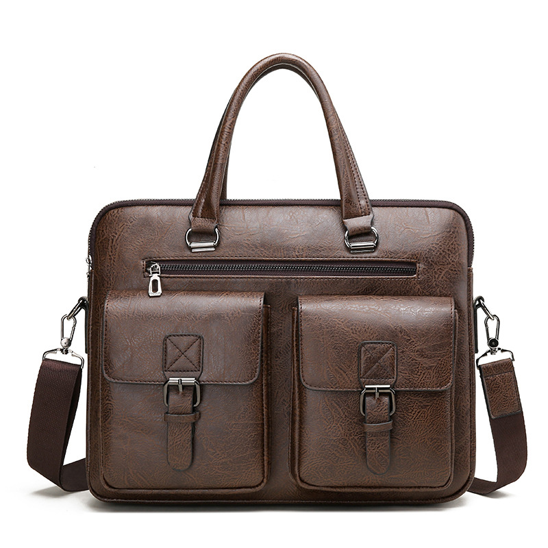Luxury Brand Man Business Brie - Leather Briefcase ulasan dan harga