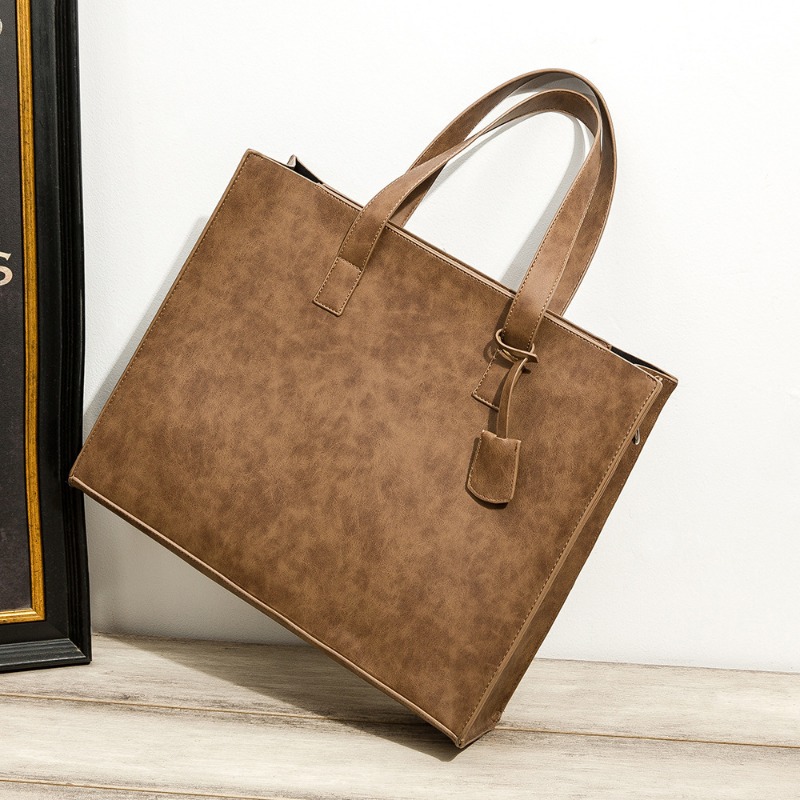 2026 New Men's Handbag With Sh - Leather Briefcase ulasan dan harga
