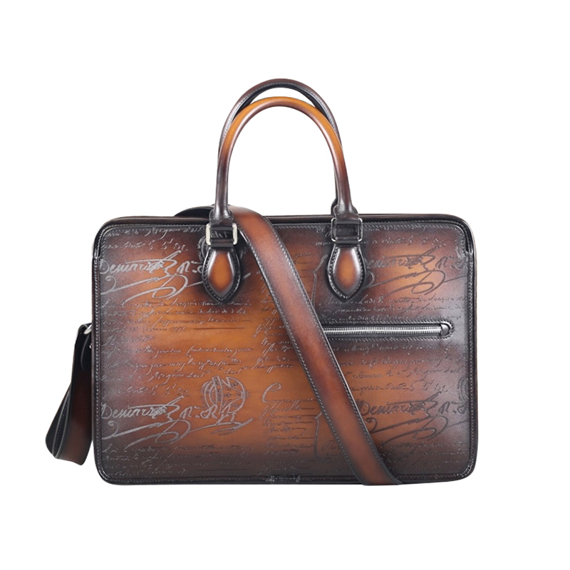 DIMY 2025 men's new business b - Leather Briefcase ulasan dan harga