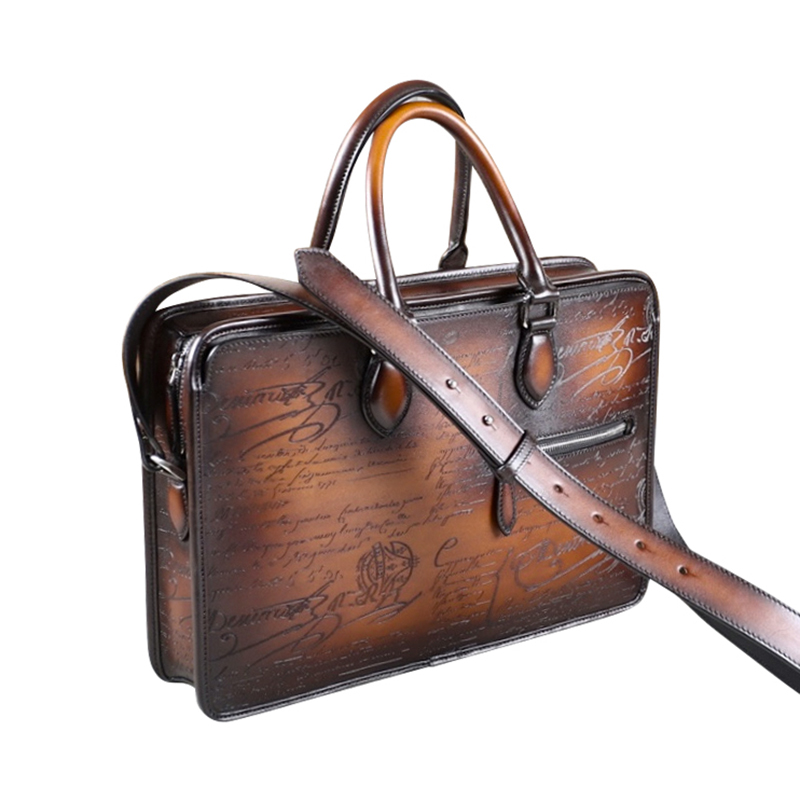 DIMY 2025 men's new business b - Leather Briefcase ulasan dan harga
