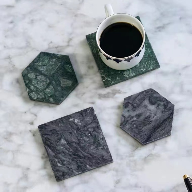 1PCS Marble Coasters Round Ant - Marble Coaster Set ulasan dan harga