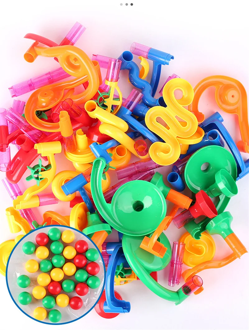 50-142PCS 3D Maze Ball Roll To - Marble Coaster Set ulasan dan harga