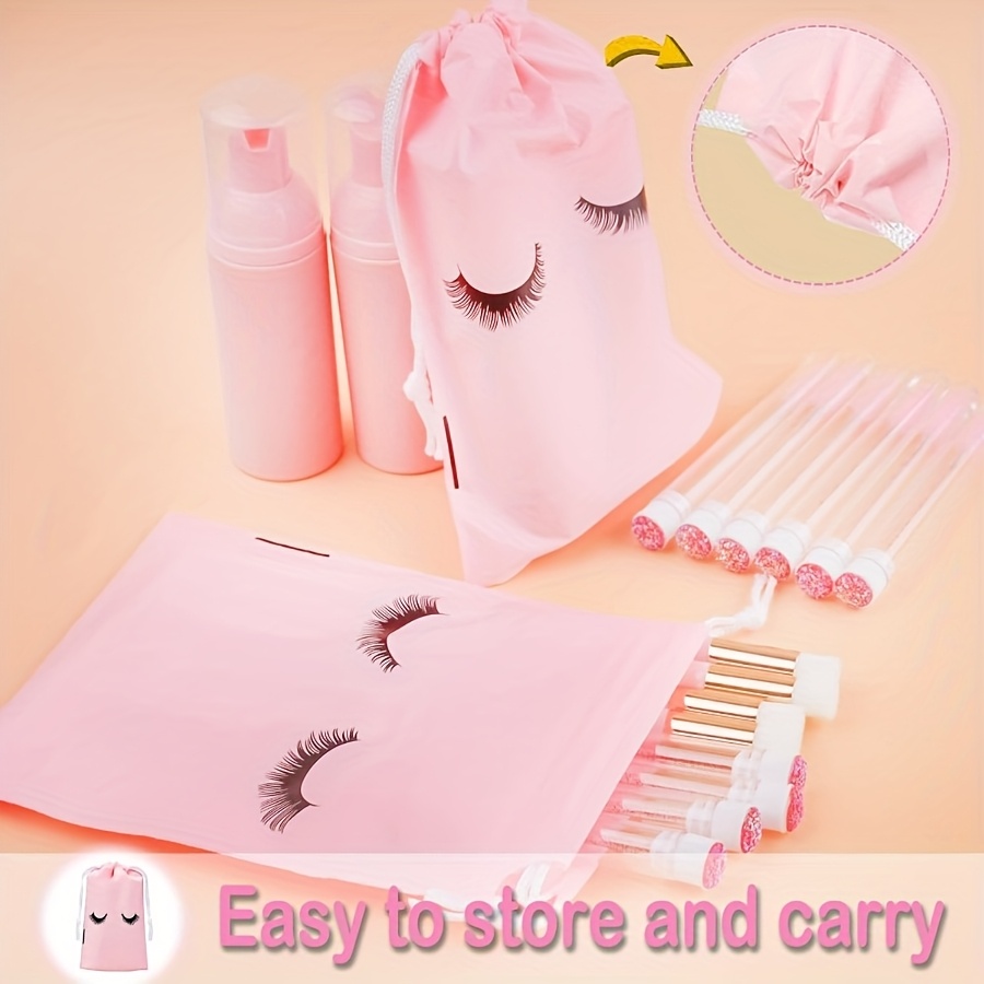 20Pcs Lash Care Kit - 5 Foam P - Travel Luggage Set ulasan dan harga