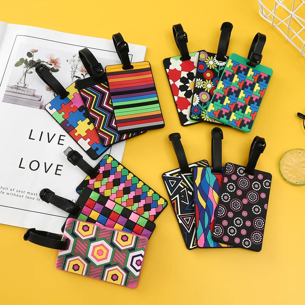 1PCS Geometric Luggage Tags Su - Travel Luggage Set ulasan dan harga
