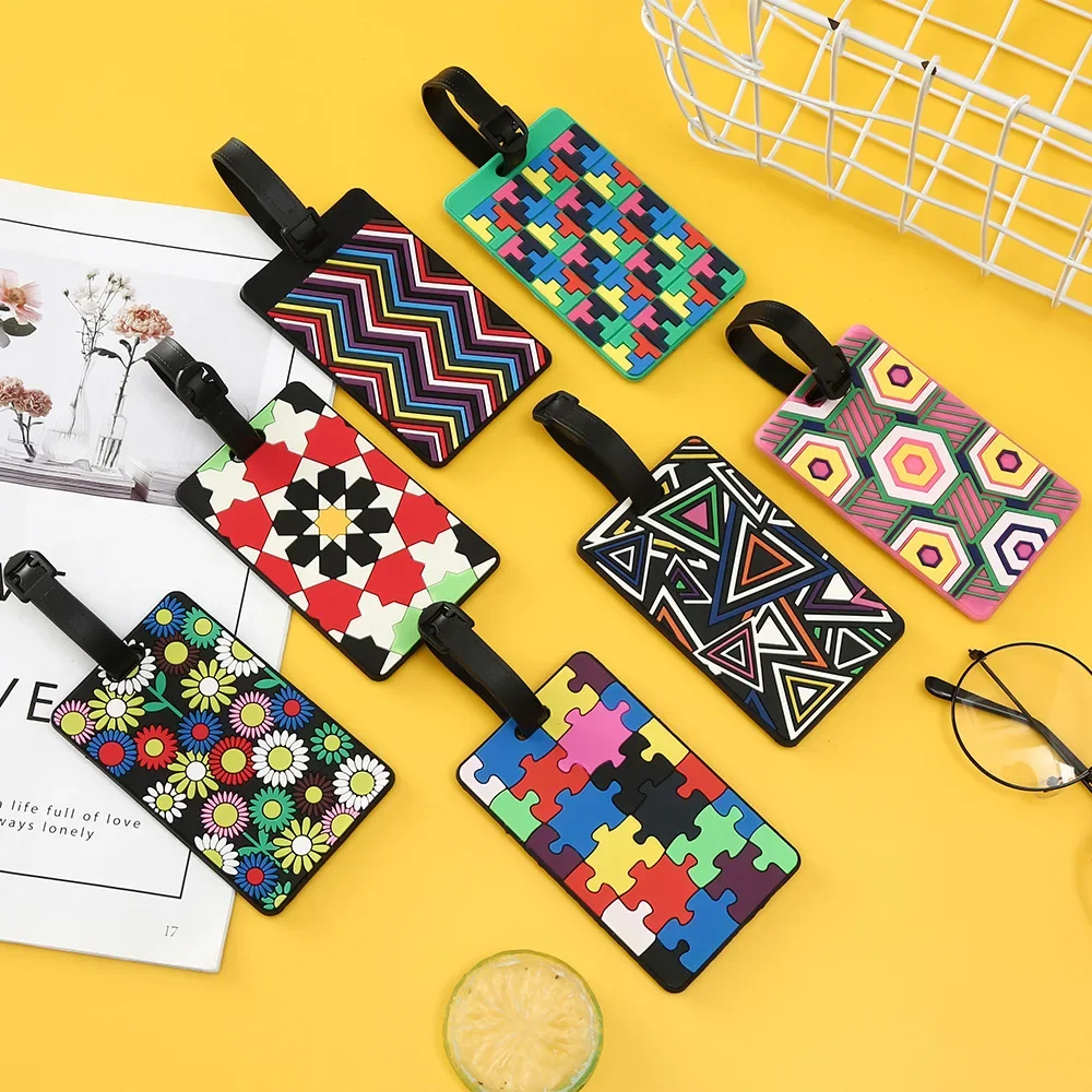 1PCS Geometric Luggage Tags Su - Travel Luggage Set ulasan dan harga