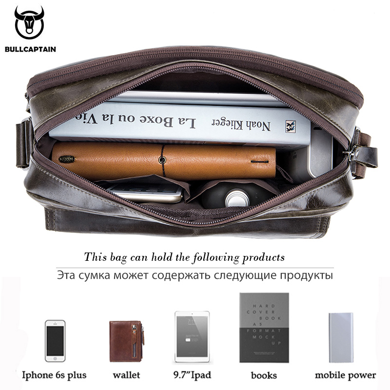 BULLCAPTAIN Genuine Leather Me - Leather Briefcase ulasan dan harga