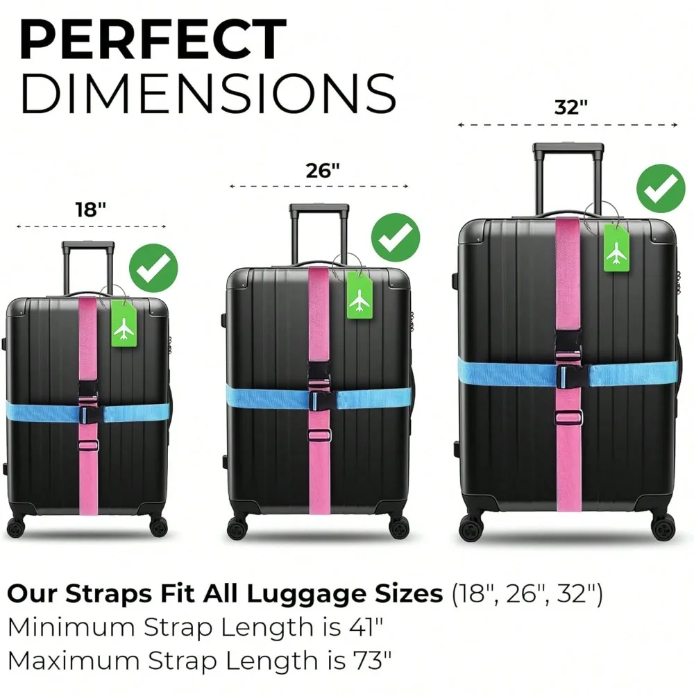 Luggage Strap Set with Luggage - Travel Luggage Set ulasan dan harga