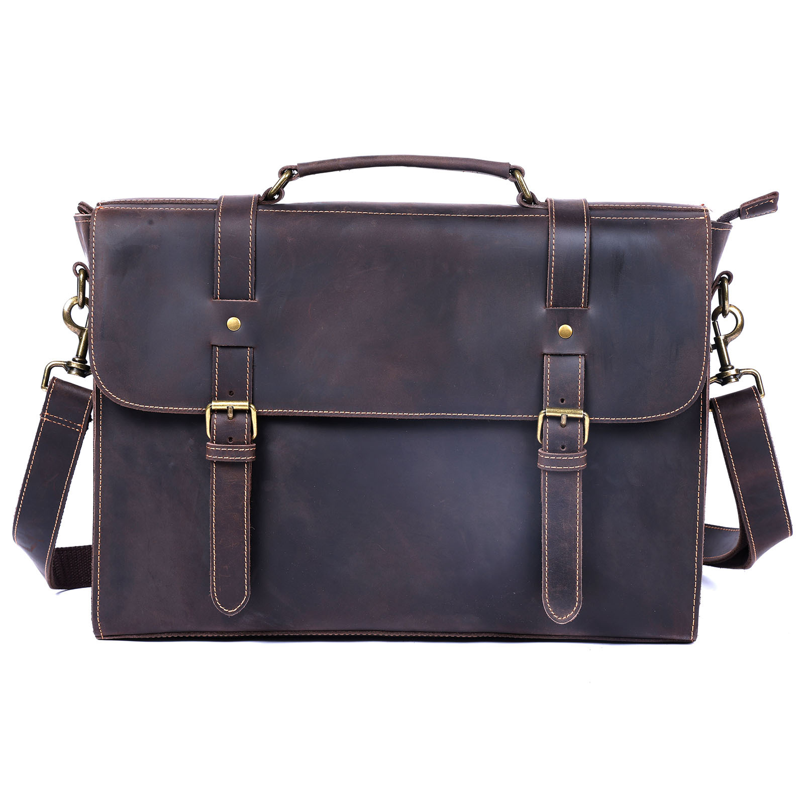 Luxury Original Men's Handbag  - Leather Briefcase ulasan dan harga