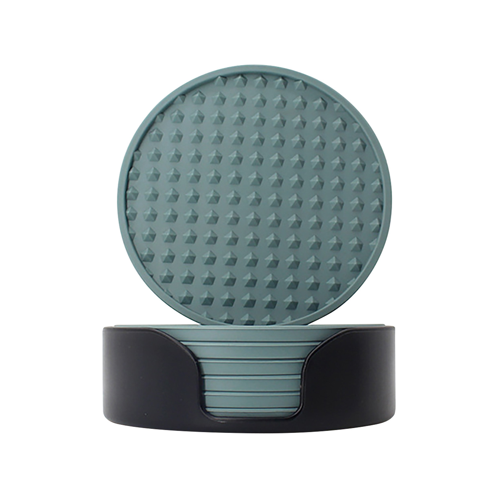 6pcs Non-Slip Silicone Drinkin - Marble Coaster Set ulasan dan harga