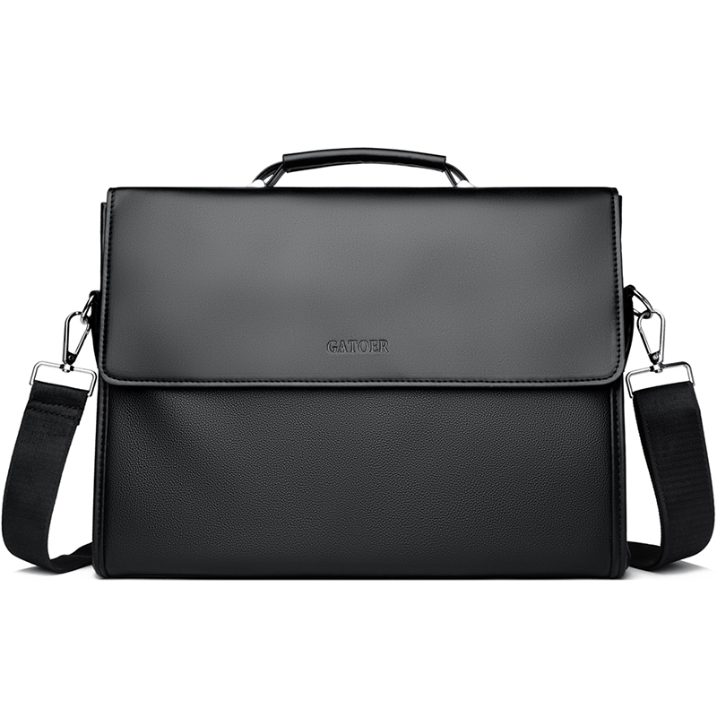 Men's Business Casual Handbag  - Leather Briefcase ulasan dan harga