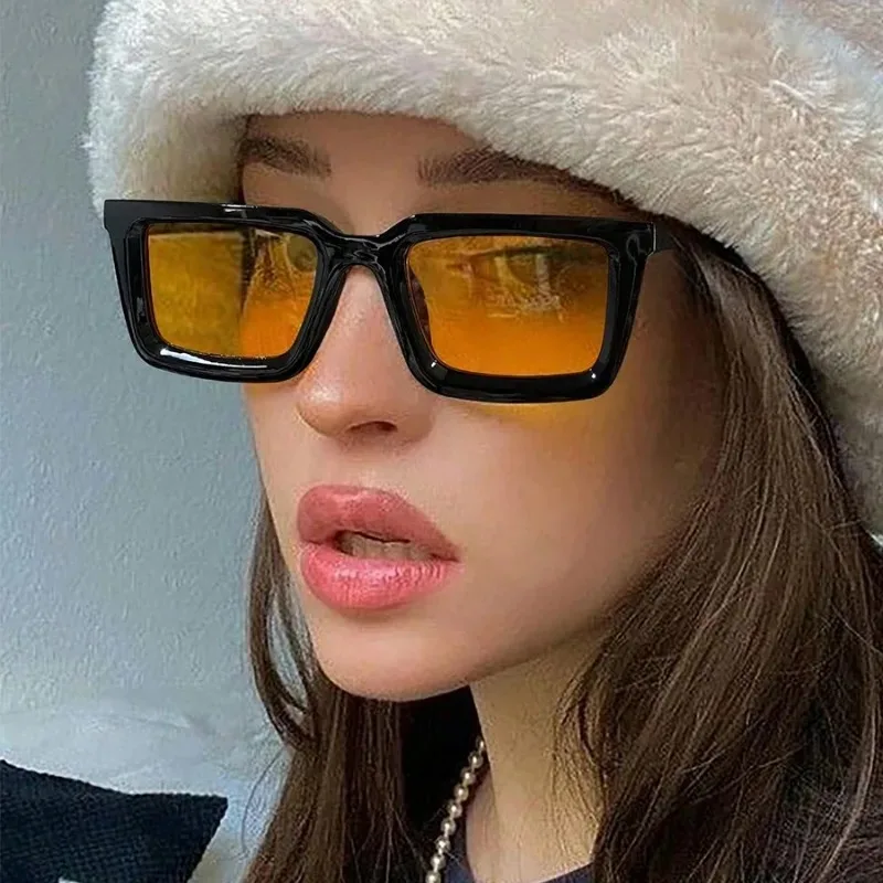 Vintage Rectangle Sunglasses W - Sunglasses Uv400 ulasan dan harga