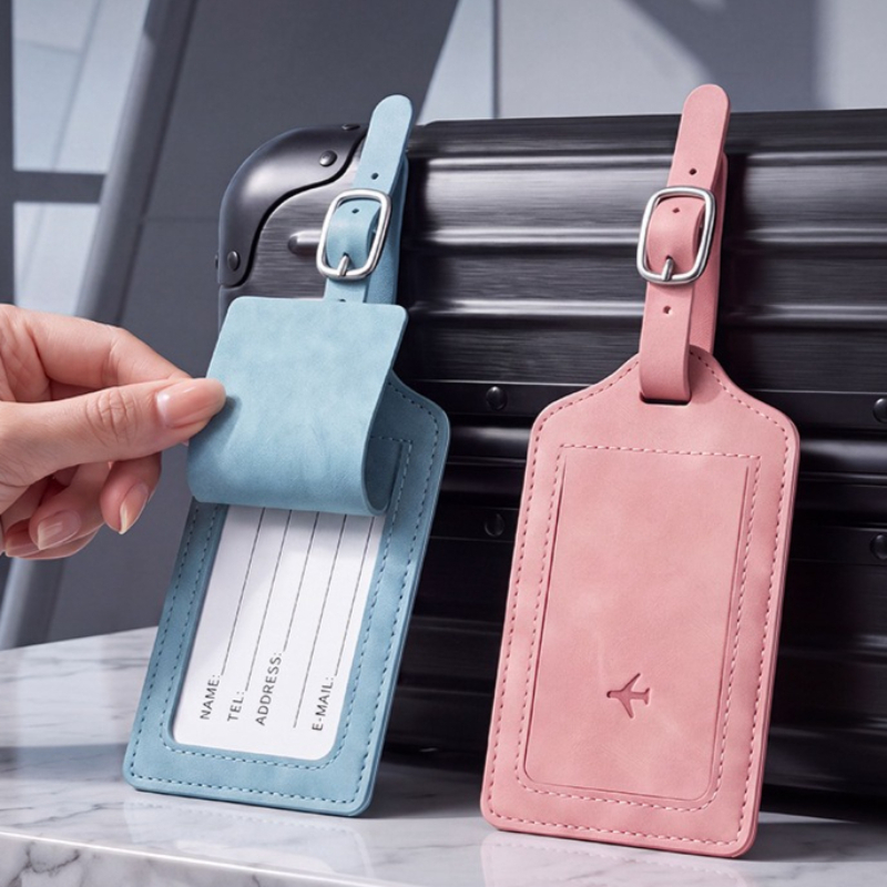 1PC PU Leather Luggage Tag Wom - Travel Luggage Set ulasan dan harga