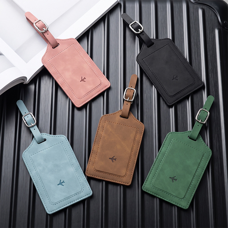 1PC PU Leather Luggage Tag Wom - Travel Luggage Set ulasan dan harga
