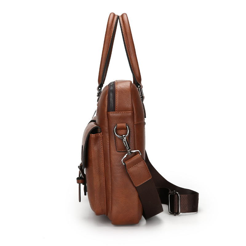 CFUN YA New Man Handbag 14 Inc - Leather Briefcase ulasan dan harga