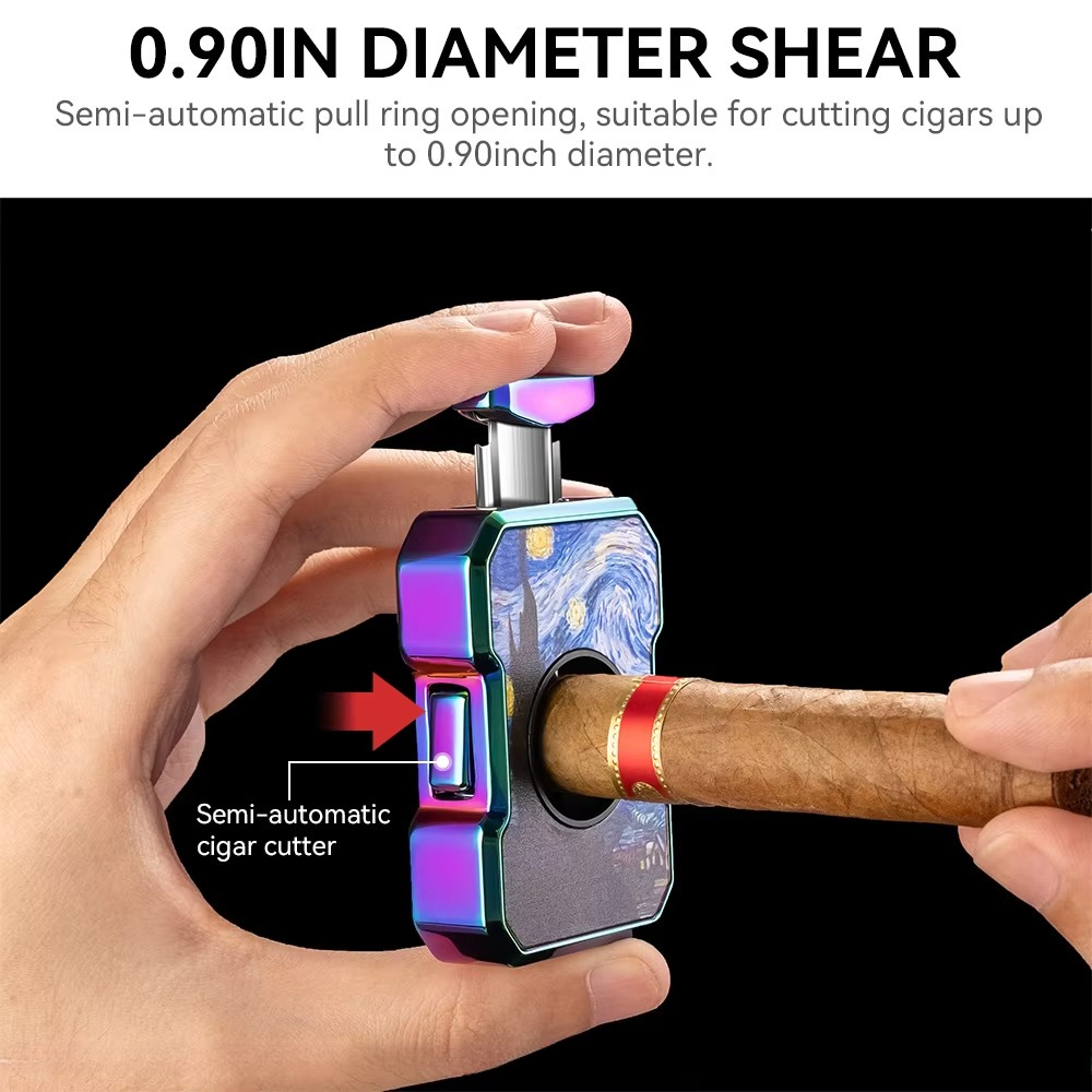 Cigar Cutter Portable V-Shaped - Premium Cigar Case ulasan dan harga