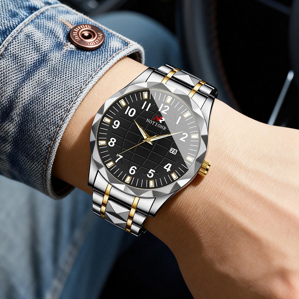 Men Stainless Steel Quartz Wat - Luxury Watch Men ulasan dan harga