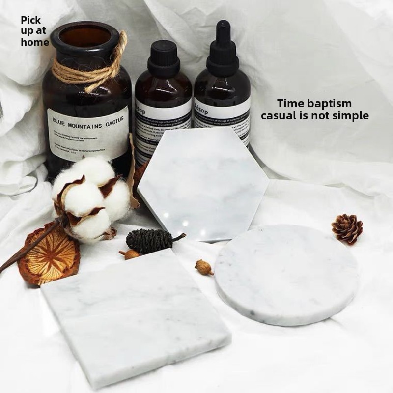 Natural Marble Coasters Coffee - Marble Coaster Set ulasan dan harga