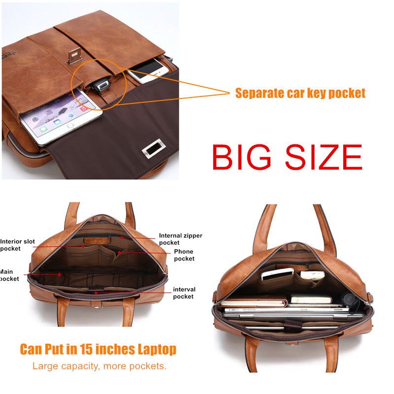 Jeep Buluo Men's Leather Brief - Leather Briefcase ulasan dan harga