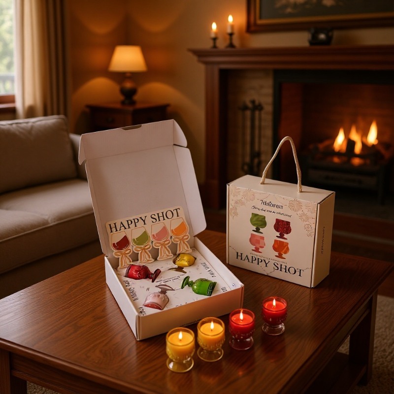 Scented Candle Gift Set Wine G - Luxury Gift Set ulasan dan harga