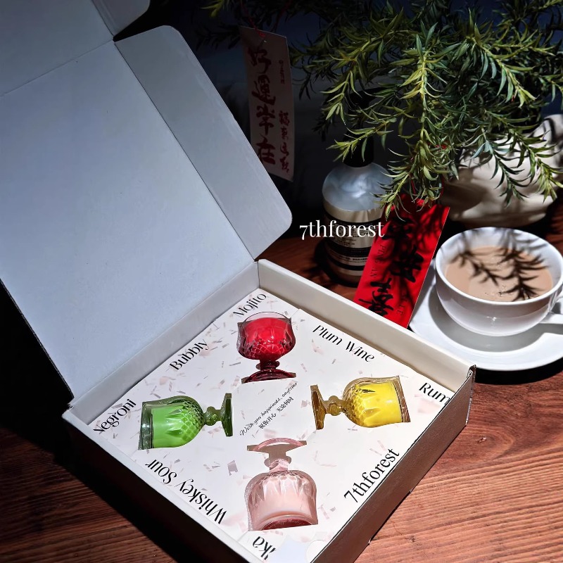 Scented Candle Gift Set Wine G - Luxury Gift Set ulasan dan harga