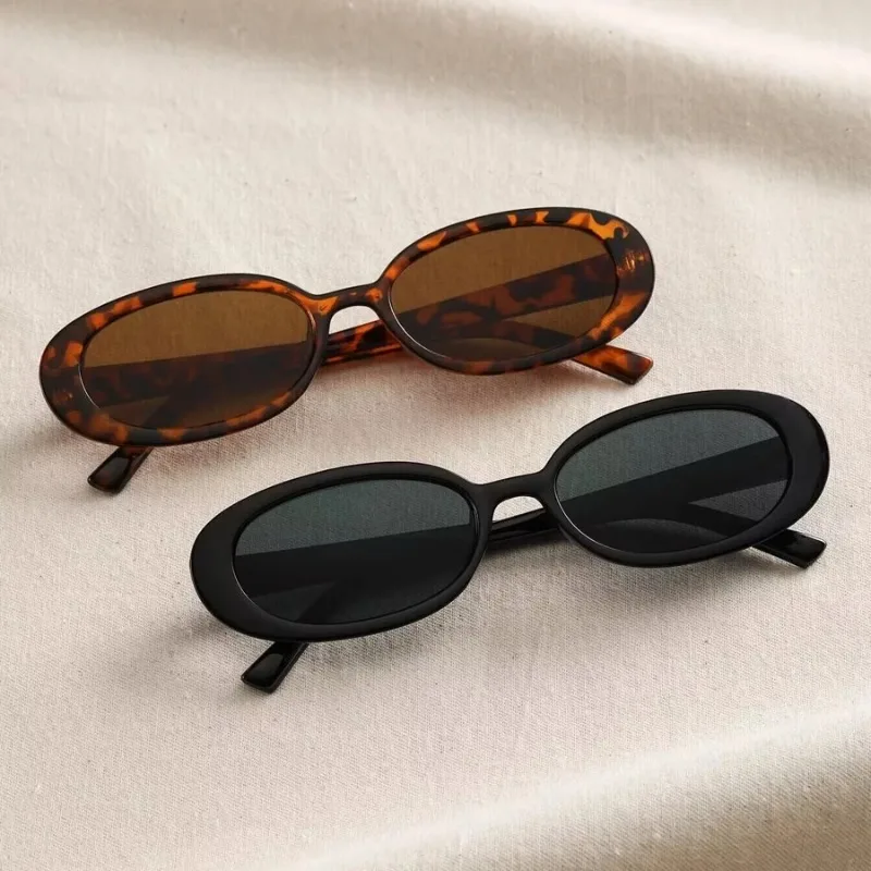 Vintage Oval Sunglasses Women  - Sunglasses Uv400 ulasan dan harga