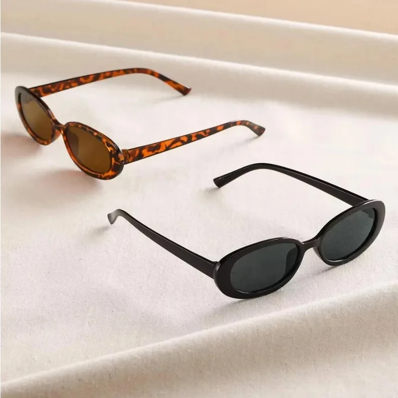 Vintage Oval Sunglasses Women  - Sunglasses Uv400 ulasan dan harga