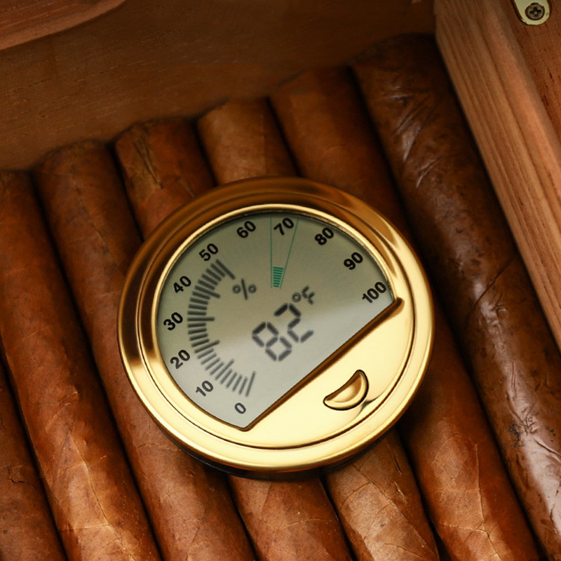 Mini Cigar Hygrometer Portable - Premium Cigar Case ulasan dan harga