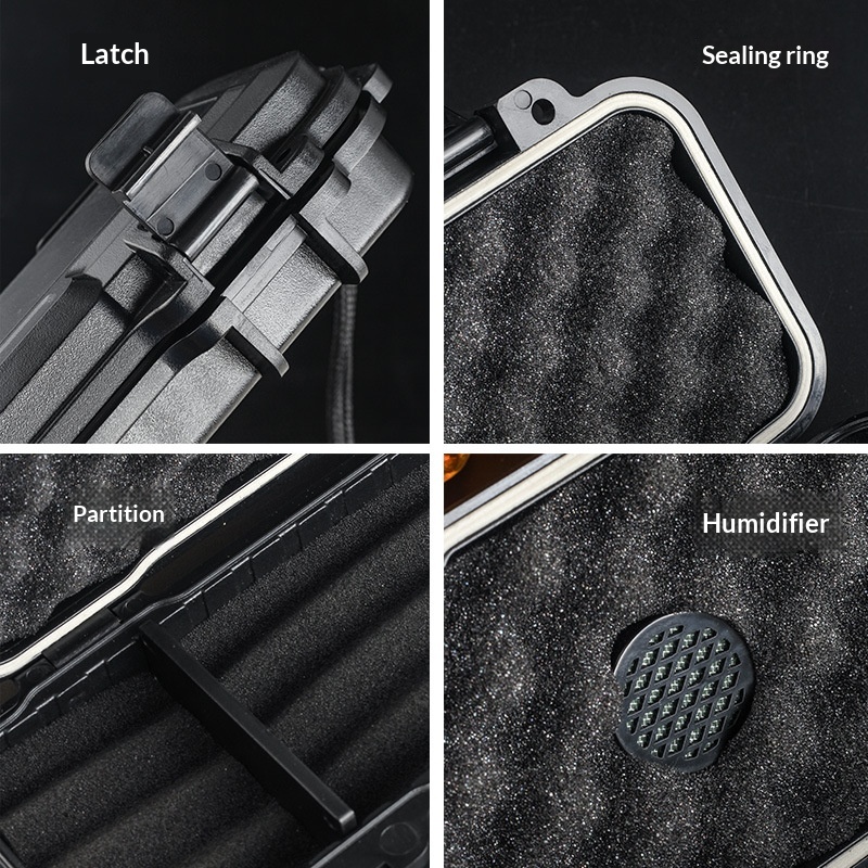 Portable Cigar Humidor With Hu - Premium Cigar Case ulasan dan harga