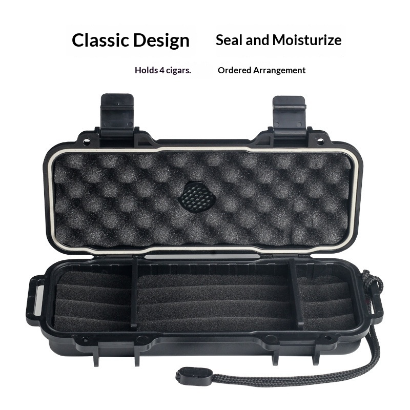 Portable Cigar Humidor With Hu - Premium Cigar Case ulasan dan harga