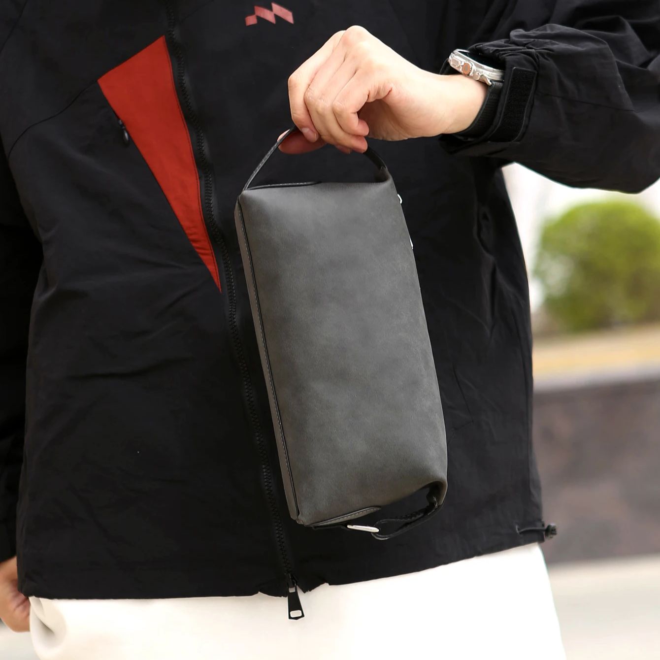 Men's Pu Leather Toiletry Bag, - Travel Luggage Set ulasan dan harga
